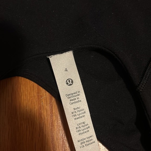 Lululemon Align Tank Top Black Size 4 Like New - Picture 3 of 3